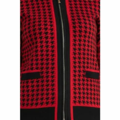 Outlet 🧨 Anna Rose 🐕 Dogtooth Zip Cardigan For Female 🎁 -Anna Rose Shop unnamed file 1002