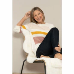 Best reviews of 🌟 Anna Rose Colour Block Chenille Knit Top For Female 👍