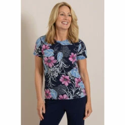 Promo 😍 Anna Rose Bold Floral Textured Top For Female 🔔 -Anna Rose Shop unnamed file 103