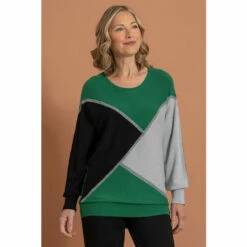 Budget 😉 Anna Rose Colour Block Knit Top For Female ⭐ -Anna Rose Shop unnamed file 1066