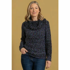 Best Pirce ⌛ Anna Rose Textured Shimmer Knit Top For Female 😍