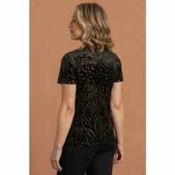 Best reviews of 🌟 Anna Rose Shimmer Animal Print Velour Top For Female 😉 -Anna Rose Shop unnamed file 1078