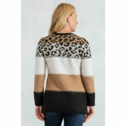 Deals 😀 Anna Rose Animal And Stripe Knit Top For Female 🔔 -Anna Rose Shop unnamed file 1083