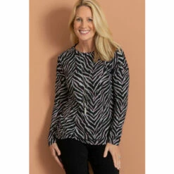 Top 10 😀 Anna Rose Animal Print Knit Top With Necklace For Female 😍 -Anna Rose Shop unnamed file 1089