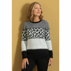 Deals 😍 Anna Rose Animal Stripe Knit Top For Female 🤩 -Anna Rose Shop unnamed file 1138