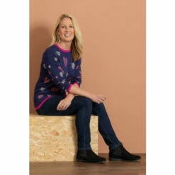 Best Pirce ⭐ Anna Rose Embellished Heart Print Knit Top For Female 🌟 -Anna Rose Shop unnamed file 1146