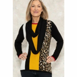 Best reviews of 🔔 Anna Rose Colour Block Jumper With Scarf For Female 🛒 -Anna Rose Shop unnamed file 130