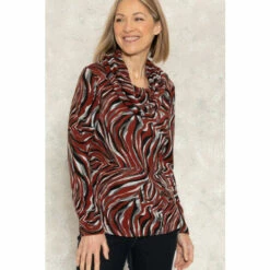 Deals 🌟 Anna Rose Printed Brushed Knit Top For Female 🧨 -Anna Rose Shop unnamed file 1300