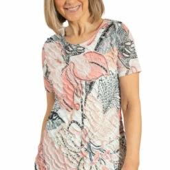 New 😍 Anna Rose Printed Jersey Ruffle Top For Female 🔔 -Anna Rose Shop unnamed file 1306