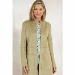 Hot Sale ❤️ Anna Rose Open Front Suedette Jacket For Female 🔔 -Anna Rose Shop unnamed file 1326