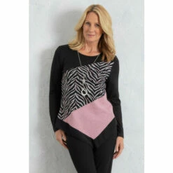 Discount 🎉 Anna Rose Knit Top With Necklace For Female 🥰