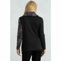 Discount 🔥 Anna Rose Patchwork Cowl Neck Knit Top For Female 🥰 -Anna Rose Shop unnamed file 1372