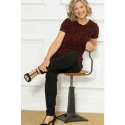 Discount ❤️ Anna Rose Sparkle Animal Print Top For Female 👏 -Anna Rose Shop unnamed file 1379