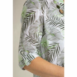 Discount 🎁 Anna Rose Leaf Print Blouse With Necklace For Female 🤩 -Anna Rose Shop unnamed file 1390