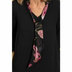 Cheap 👏 Anna Rose Contrast Neck Tie Top For Female ✨ -Anna Rose Shop unnamed file 153