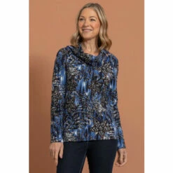 Coupon 🧨 Anna Rose Printed Brushed Knit Top With Scarf For Female ❤️ -Anna Rose Shop unnamed file 243