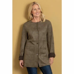 Discount 🤩 Anna Rose Patch Pocket Suedette Jacket For Female 👍 -Anna Rose Shop unnamed file 271