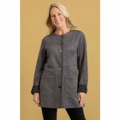 Discount 🤩 Anna Rose Patch Pocket Suedette Jacket For Female 👍 -Anna Rose Shop unnamed file 272