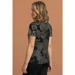Top 10 🎉 Anna Rose Shimmer Floral Foil Print Top For Female 😀 -Anna Rose Shop unnamed file 399