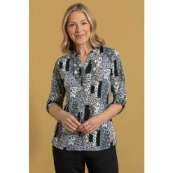 Buy 🤩 Anna Rose Animal Print Blouse With Necklace For Female 😍