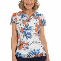 Coupon 💯 Anna Rose Floral Print Cowl Neck Top For Female ❤️ -Anna Rose Shop unnamed file 428