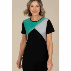 Cheap 🌟 Anna Rose Embellished Colour Block Top For Female 🔥 -Anna Rose Shop unnamed file 448