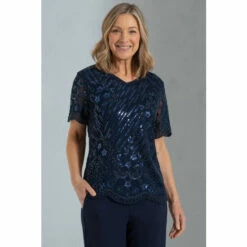 Wholesale 💯 Anna Rose Embellished Short Sleeve Mesh Top For Female 👍 -Anna Rose Shop unnamed file 46