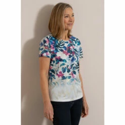 New ⭐ Anna Rose Shimmer Garden Print Top For Female 🔔 -Anna Rose Shop unnamed file 55