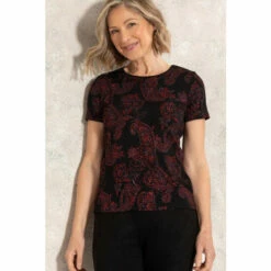 Brand new 🥰 Anna Rose Glitter Print Short Sleeve Top For Female 🌟 -Anna Rose Shop unnamed file 589
