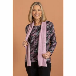 Cheapest β Anna Rose Animal Print Top With Scarf For Female π
