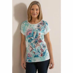 Coupon 🔥 Anna Rose Shimmer Floral Print Top For Female ⌛ -Anna Rose Shop unnamed file 69