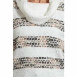 Promo 😉 Anna Rose Stripe Knit Cowl Neck Top For Female 😍 -Anna Rose Shop unnamed file 741