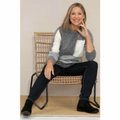 Brand new 👍 Anna Rose Colour Block Knit Top For Female 👏 -Anna Rose Shop unnamed file 747