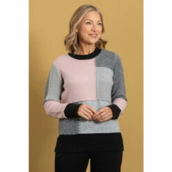 Brand new 👍 Anna Rose Colour Block Knit Top For Female 👏 -Anna Rose Shop unnamed file 748