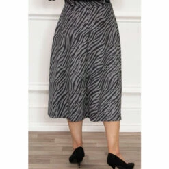 Best Sale 🌟 Anna Rose Animal Print Suedette Midi 👗 Skirt For Female ⭐ -Anna Rose Shop unnamed file 793