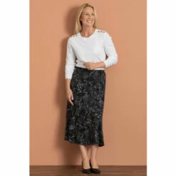 Deals ❤️ Anna Rose Printed Midi 👗 Skirt For Female ✨ -Anna Rose Shop unnamed file 828