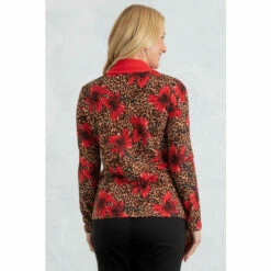 New 🥰 Anna Rose Floral And Animal Print Top With Scarf For Female 🥰 -Anna Rose Shop unnamed file 985