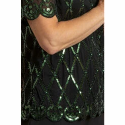 Cheapest ⌛ Anna Rose Embellished Short Sleeve Mesh Top For Female 😀 -Anna Rose Shop unnamed file 998